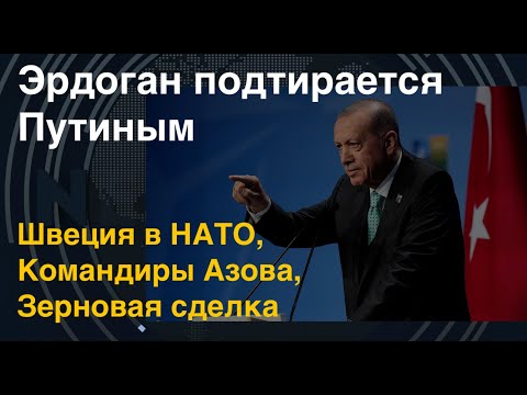 Эрдоган подтирается Путиным: Швеция в НАТО, Командиры Азова, Зерновая сделка