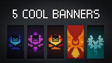 Minecraft : 5 Cool Banner Designs #10 | Tutorial