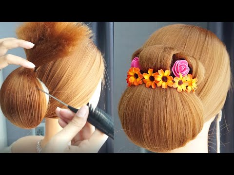 Easy Low Chignon Tutorial Easy Wedding Updos For Medium Length Hair Party Hairstyles