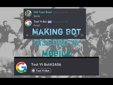 How to make discord bot in mobile | BOT CODES TUTORIAL