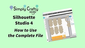 Silhouette Studio 4 How to Use the Complete File (One file that contains all SVG files)