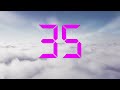 1 minute countdown timer digital clock sky cloud
