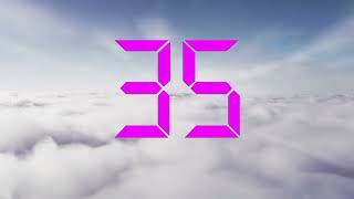 1 minute countdown timer digital clock sky cloud
