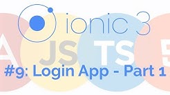 Login and Regsiter App - Part 1: Ionic 3 Tutorial 9 (Intro) - Durasi: 8.45. 