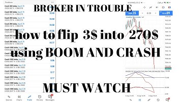 Flip A 3$ Account In Seconds Using Boom And Crash!