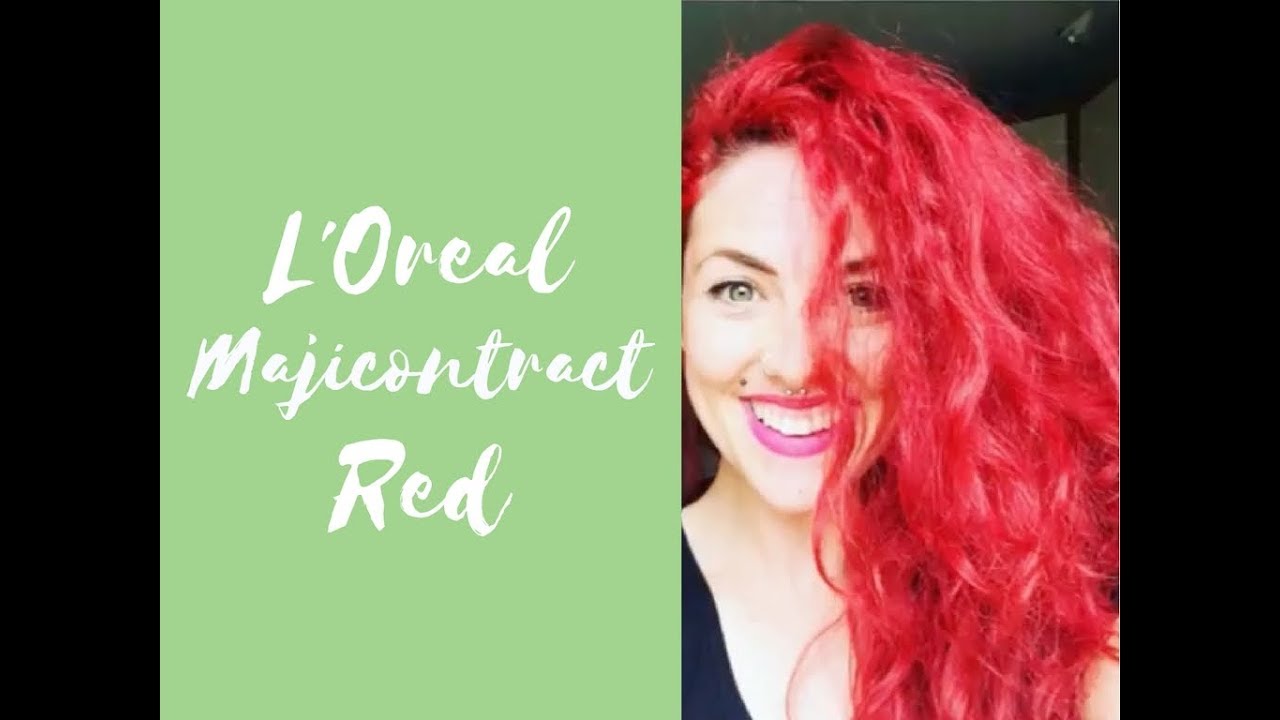 L'Oreal Majicontrast Red | How it turned out YouTube