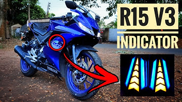 R15 v4 v3 New LED Indicator | Yamaha R15 v4 and r15 V3 Modification | Bike LED light Modification |
