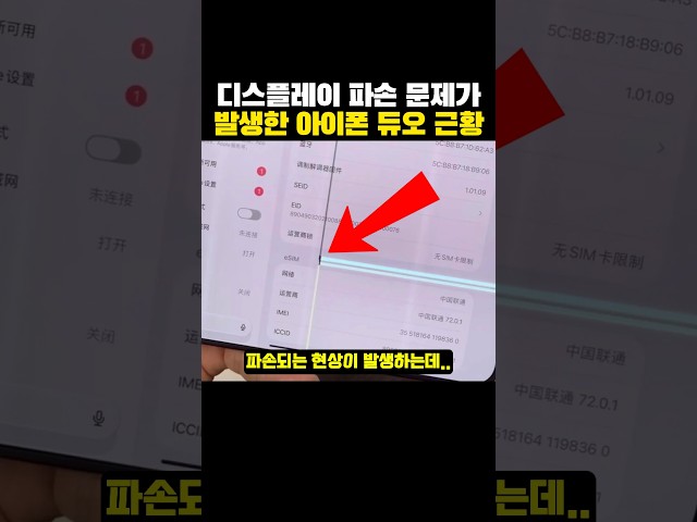 디스플레이 '파손 문제'가 발생한 아이폰 듀오 근황