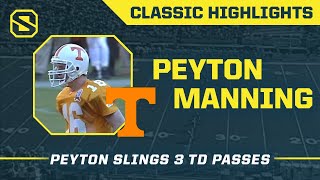 Peyton Manning Drops In 3 TD Passes vs. Arkansas on an Injured Leg
