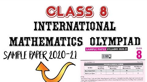 Best Olympiad Questions || Class 8th Maths || Sample Paper 2020-21 // Class 8 Olympiad Questions