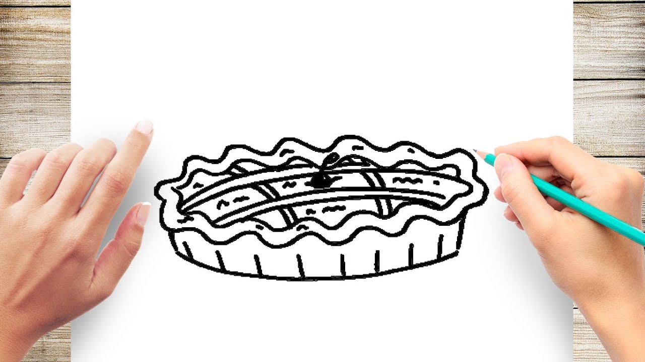 How To Draw a Pie Step by Step - YouTube