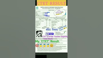 My CTET Result🔥| Qualified CTET 2021 in First Attempt #shorts #ctet #ctetresult #studyvlog #trending