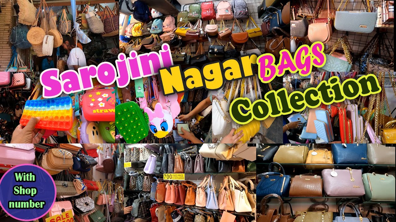 Sarojini Nagar Market Delhi Luxury Branded Bags Collection LV, Dior