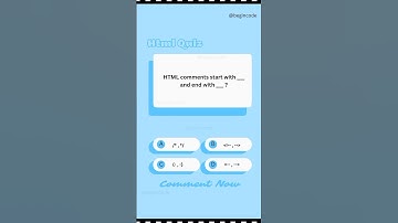 Html Comment Quiz | Html comment question and answer | #learnhtml #youtubeshorts  | Begin Code