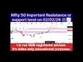Nifty 50 important Resistance or support level on 03/02/26 📈🎆 #niftytrading #niftyfuture #nifty