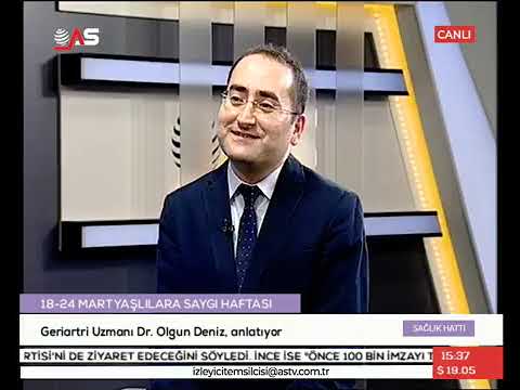 Sağlık Hattı Programının Konuğu, Geriatri Uzmanı Dr.Olgun Deniz