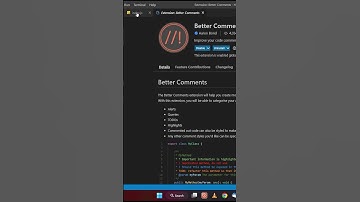 Better comments new Extension in #vscode