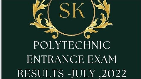 UP POLYTECHNIC JEECUP ENTRANCE EXAM RESULTS 2022