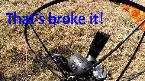 Bad landing Smashed prop - Paramotor crash mistake