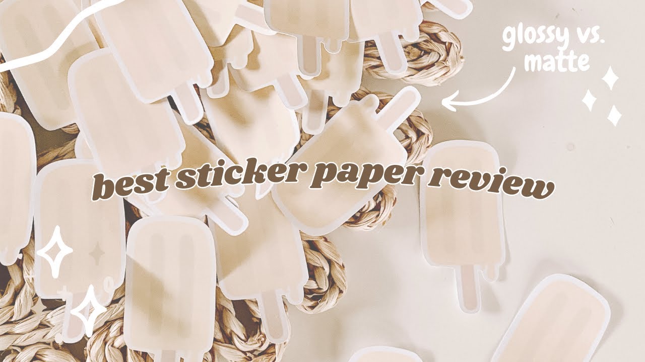 The ULTIMATE Matte Sticker Paper Review  Joyeza, Lzerking, Zicoto,  J&JPackaging, Online Labels 