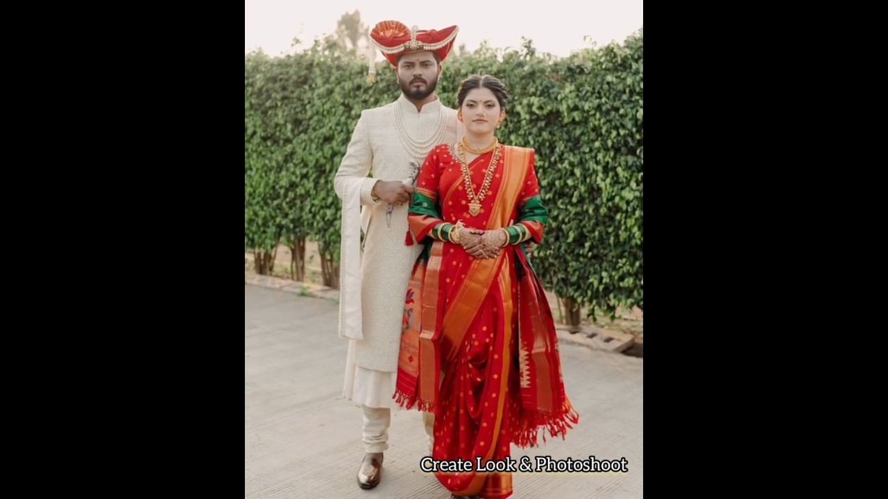 Maharashtrian Wedding Couple Photoshoot Ideas | Marathi Wedding Look 