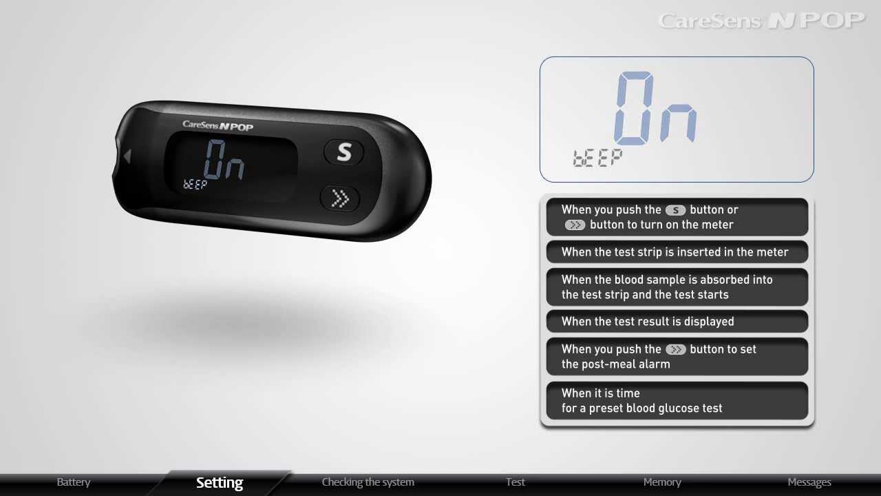 How To Use Caresens N Pop Mg Dl 