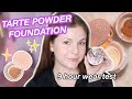 No One Is Talking About This Foundation: NEW Tarte Gem Powder Foundation Wear Test!