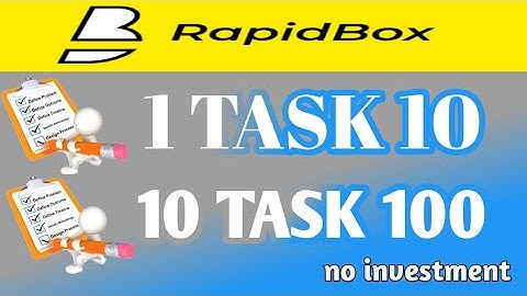 Part time work daily earn money and shopping with rapid box