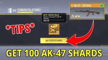 GET 100 SHARDS FOR LEGENDARY AK-47 - ICB RIFLE