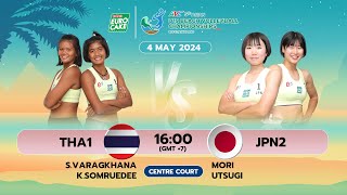 THA1 - JPN2 / QF / Women /Asian U19 Beach Volleyball 2024