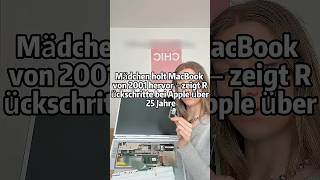 Mädchen holt MacBook von 2001 hervor – zeigt Rückschritte bei Apple über 25 Jahre 💻#AppleRetro