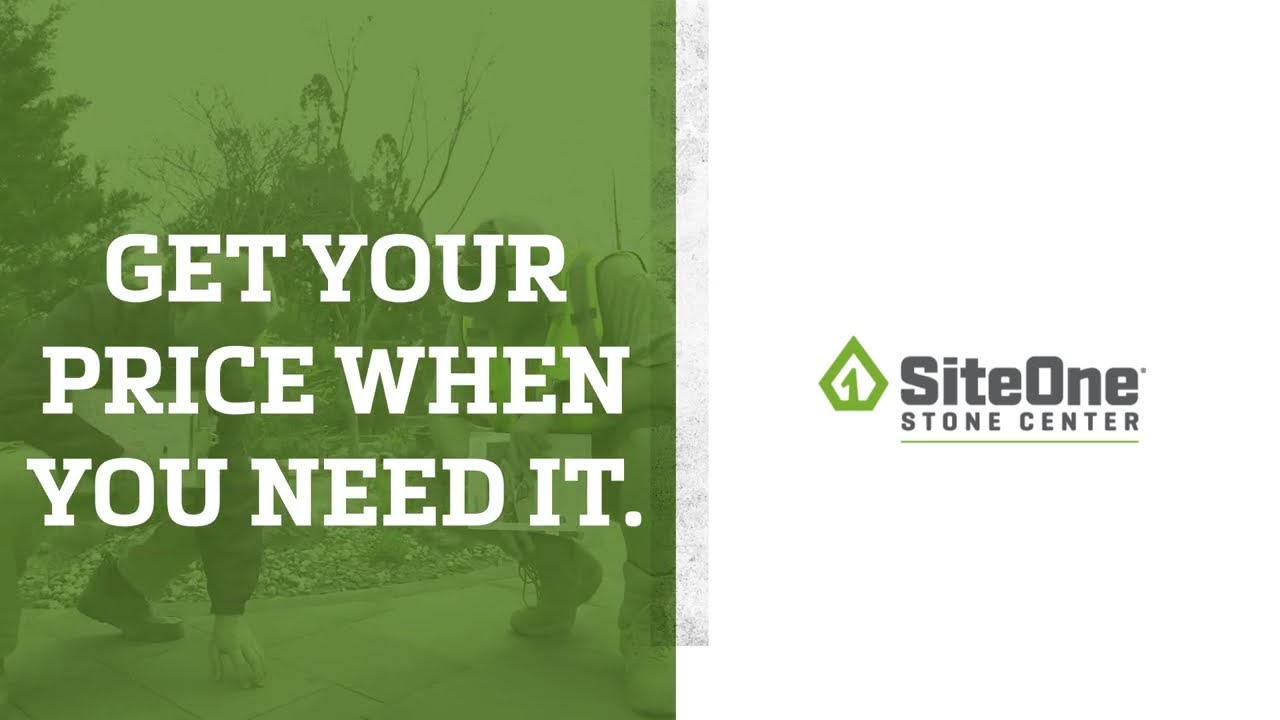 SiteOne Stone Centers: Real-time Pricing and Availability