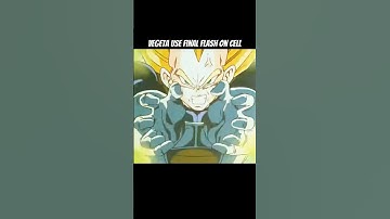 Vegeta use Final Flash on Cell #DragonBallZ #SparkingZero #Shorts #DBZshorts