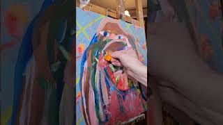 Abstract Portrait Painting Long