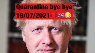 الغاء الحجر الصحي للسفر إلى بريطانيا ابتداء من 19 يوليوز2021?????? quarantine bye bye