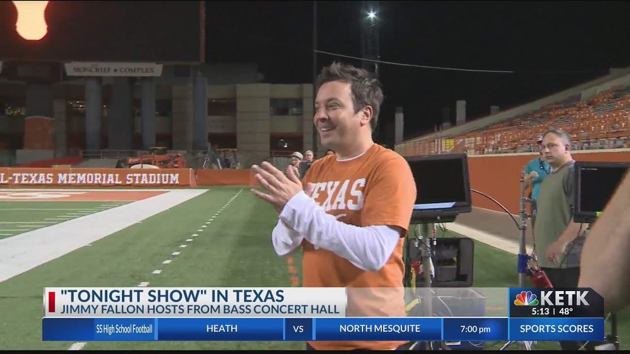 Jimmy Fallon broadcasts tonight's show from UT Austin YouTube
