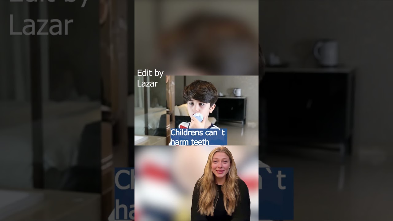 Children brush tooth