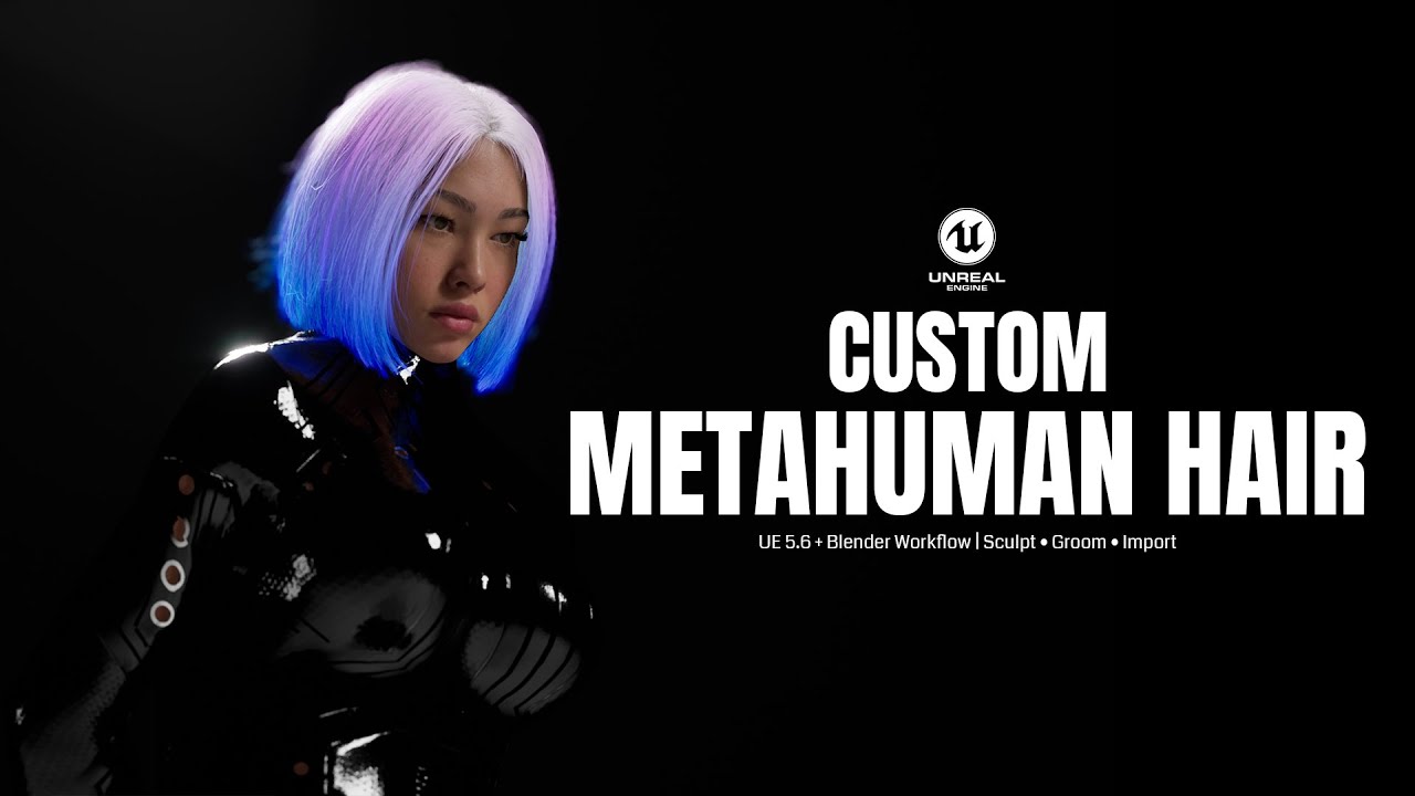 Как создать собственные волосы MetaHuman (для начинающих)