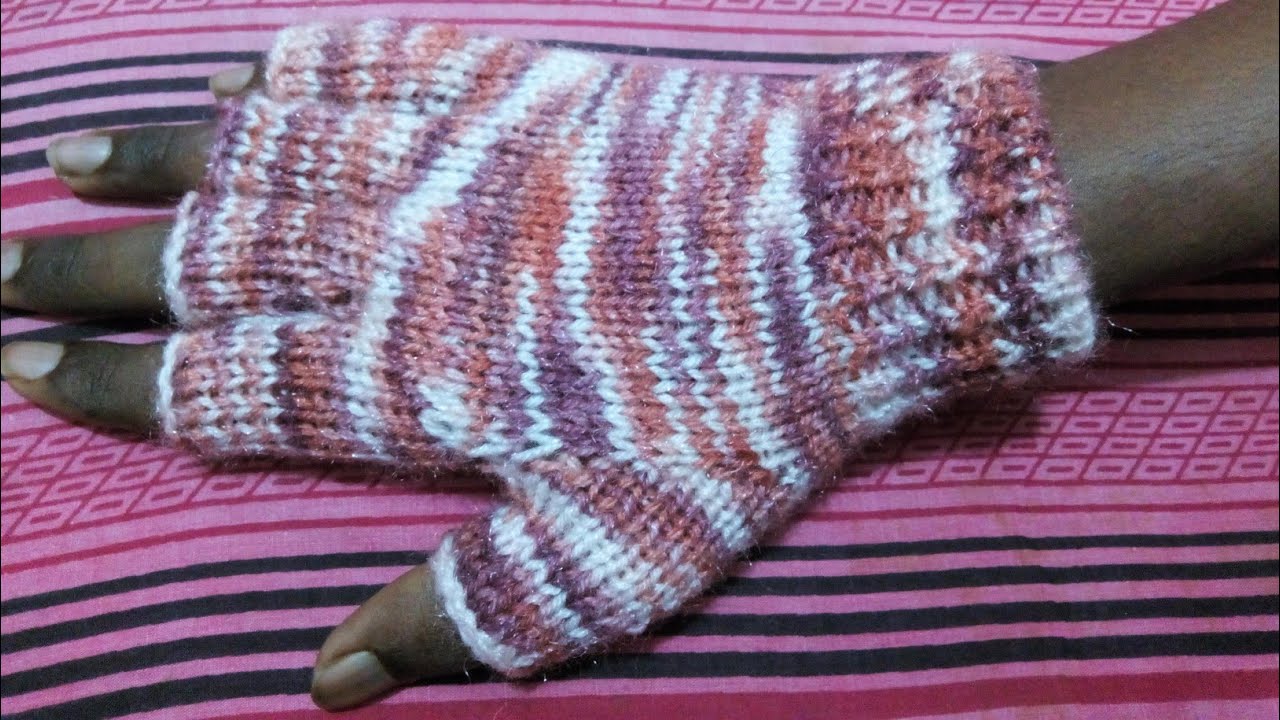 128#-half finger woolen gloves..