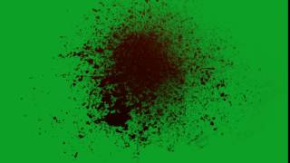 Blood Splatter 02 Green Screen Chroma Key Effects