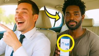 DRIVER LAUGHS AT DIRTY PASSENGER WITHOUT KNOWING HE S THE OWNER OF THE CAR FLEET HE USES