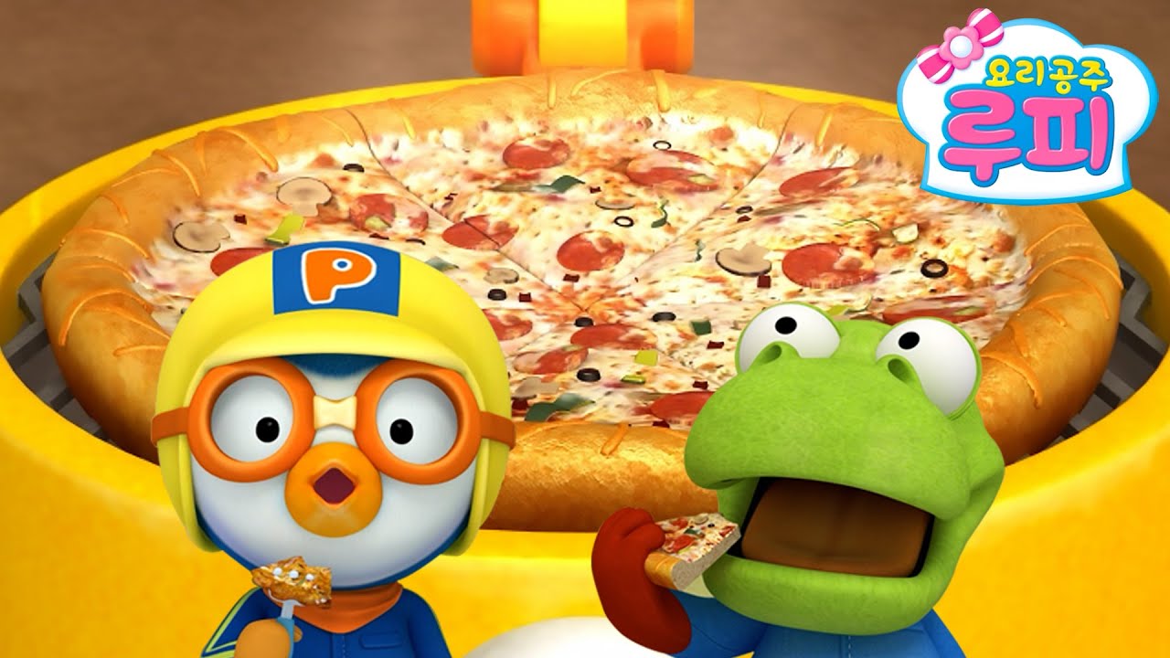 뽀로로 이야기 l 피자보다 맛있는 음식은!? l 한국어로 한 번 영어로 한 번! l 30분 이어보기 l 뽀로로랑 밥먹자! l
