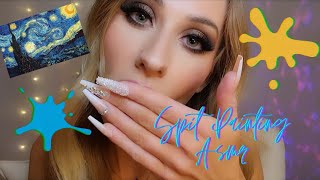 ASMR 🖌🎨 Spit Painting Your Face Into a Stunning Masterpiece✨️ (mouth sounds, personal attention)
