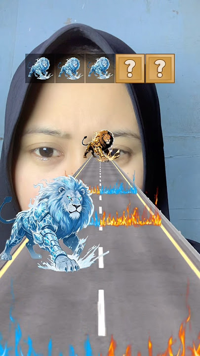 Wahh singanya kedinginan 🥶 #funnyvideo #gameshorts