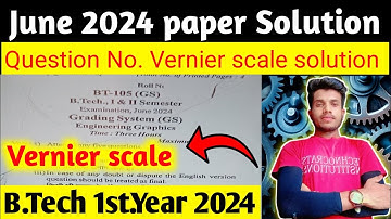 🔥June 2024 paper Solution RGPV Exam|| Engineering Graphics paper solution 2024