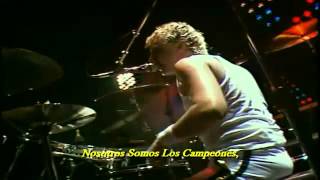 Queen We Are The Champions Live At Wembley (Cámara Roger Taylor).[Subtitulado Al Español].{HD}