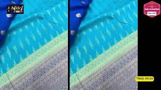 Soft Meets Bold In Our Special Khaddi Georgette Saree Pastel-Dark Contrast