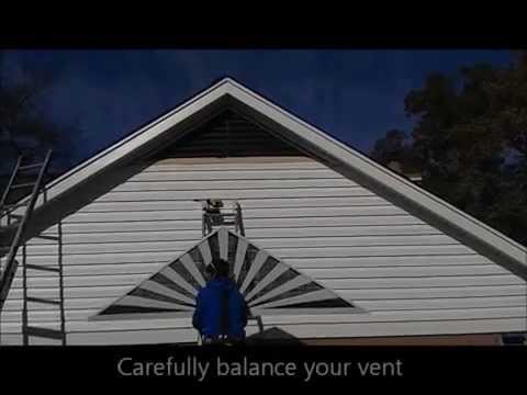 gable vent installs - YouTube