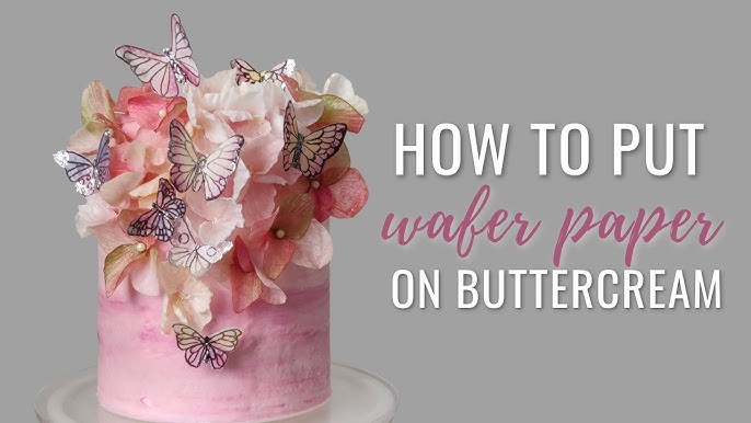 Love Letter Tuxedo Cake with Stamped Wafer Paper Technique - Sprinkle Bakes