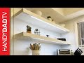 How to build Floating Shelves with Hidden LED Lighting